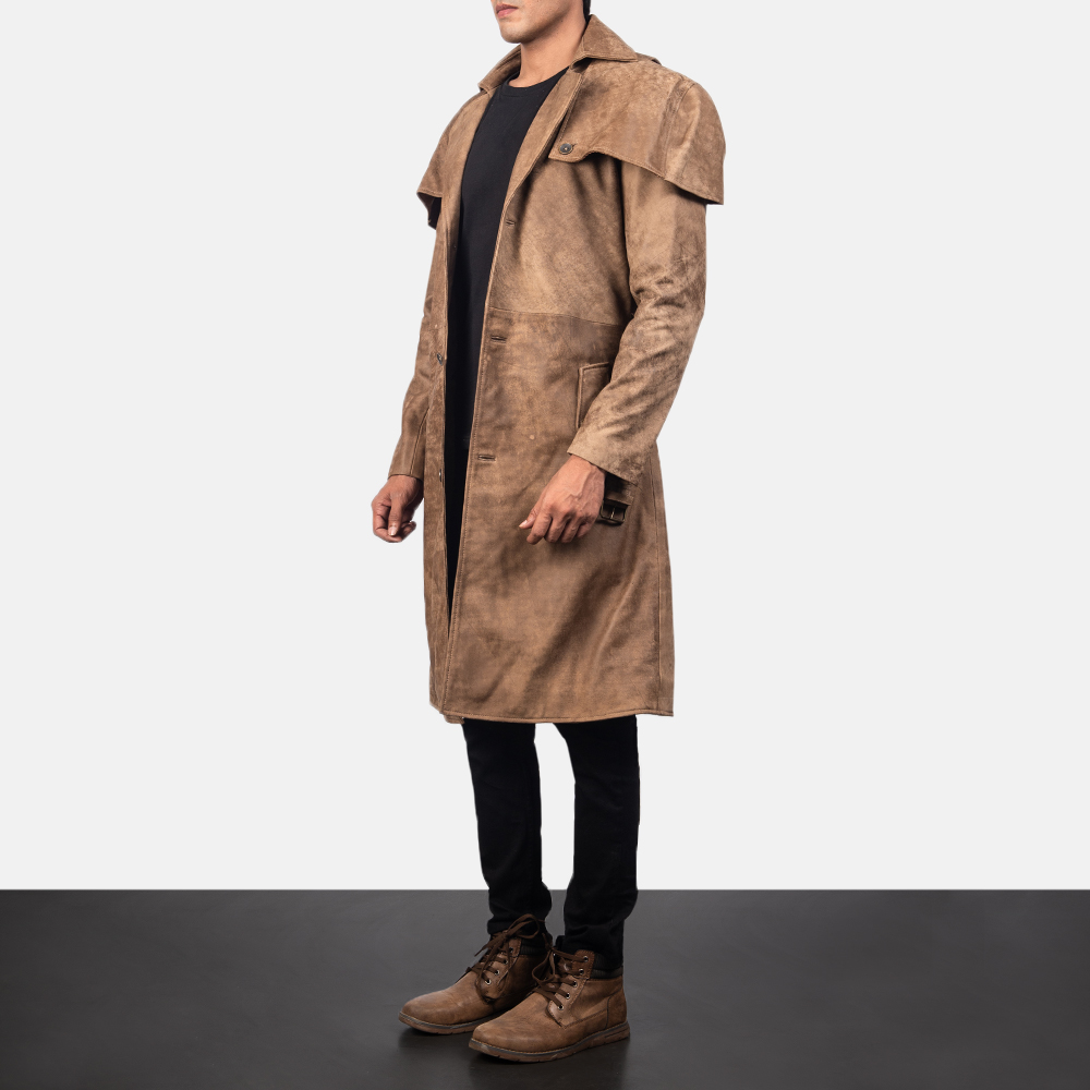 Leather duster clearance for men